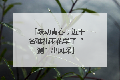 跃动青春，近千名雅礼雨花学子“测”出风采
