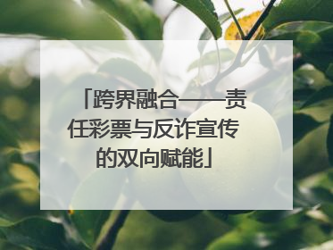 跨界融合——责任彩票与反诈宣传的双向赋能