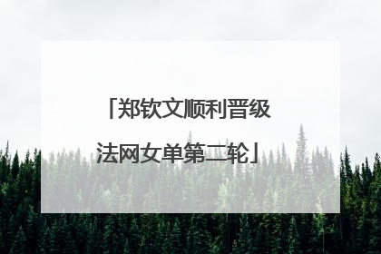 郑钦文顺利晋级法网女单第二轮