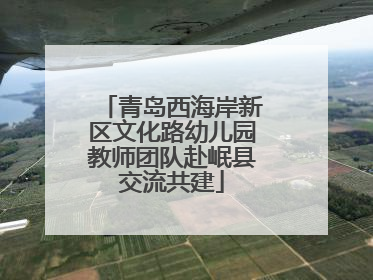 青岛西海岸新区文化路幼儿园教师团队赴岷县交流共建