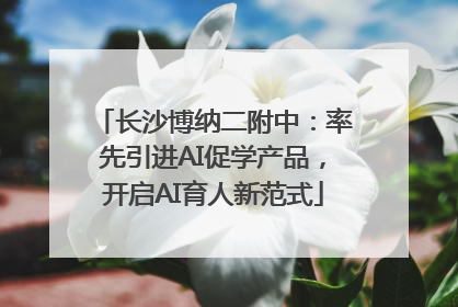 长沙博纳二附中：率先引进AI促学产品，开启AI育人新范式