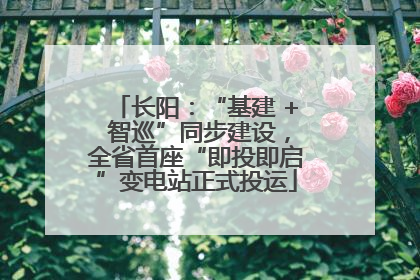 长阳：“基建 + 智巡”同步建设，全省首座“即投即启”变电站正式投运