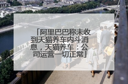 阿里巴巴称未收到天猫养车内斗消息，天猫养车：公司运营一切正常