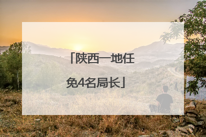 陕西一地任免4名局长