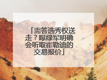需答选秀权送走？曝绿军明确会听取霍勒迪的交易报价