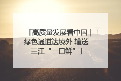 高质量发展看中国｜绿色通道达境外 输送三江“一口鲜”