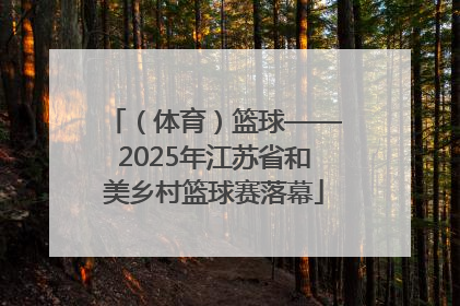 （体育）篮球——2025年江苏省和美乡村篮球赛落幕