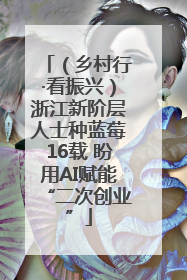 （乡村行·看振兴）浙江新阶层人士种蓝莓16载 盼用AI赋能“二次创业”