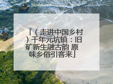 （走进中国乡村）千年元坑镇：旧矿新生融古韵 原味乡俗引客来