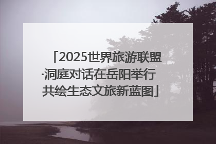 2025世界旅游联盟·洞庭对话在岳阳举行 共绘生态文旅新蓝图