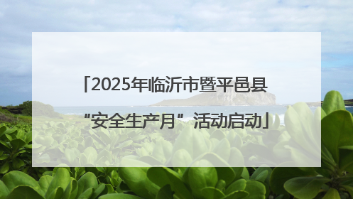 2025年临沂市暨平邑县“安全生产月”活动启动