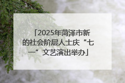 2025年菏泽市新的社会阶层人士庆“七一”文艺演出举办