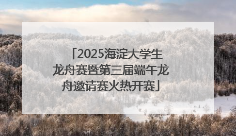 2025海淀大学生龙舟赛暨第三届端午龙舟邀请赛火热开赛