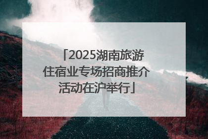 2025湖南旅游住宿业专场招商推介活动在沪举行