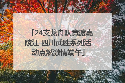 24支龙舟队竞渡嘉陵江 四川武胜系列活动点燃激情端午