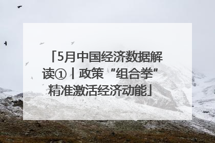 5月中国经济数据解读①丨政策“组合拳”精准激活经济动能