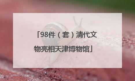 98件（套）清代文物亮相天津博物馆