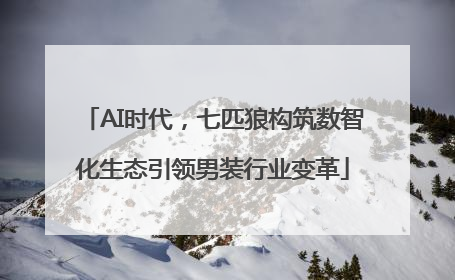 AI时代，七匹狼构筑数智化生态引领男装行业变革