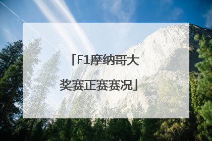 F1摩纳哥大奖赛正赛赛况